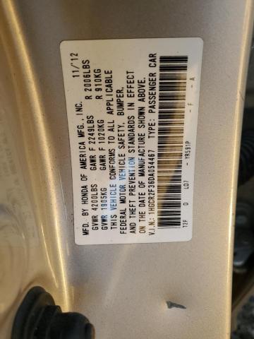 1HGCR2F36DA054467 - 2013 HONDA ACCORD LX SILVER photo 13