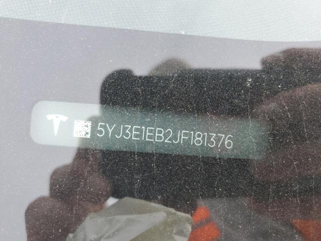 5YJ3E1EB2JF181376 - 2018 TESLA MODEL 3 Ağ foto 12