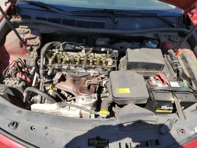 4T1BF1FK8CU585828 - 2012 TOYOTA CAMRY BASE RED photo 11