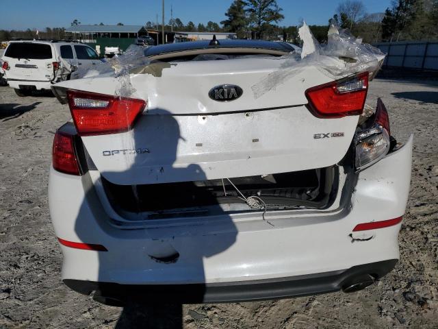 5XXGN4A77FG406433 - 2015 KIA OPTIMA EX WHITE photo 6