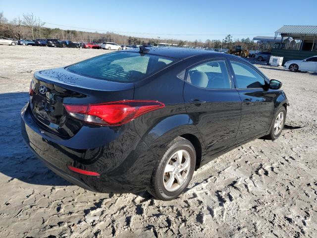 5NPDH4AEXFH650834 - 2015 HYUNDAI ELANTRA SE BLACK photo 3