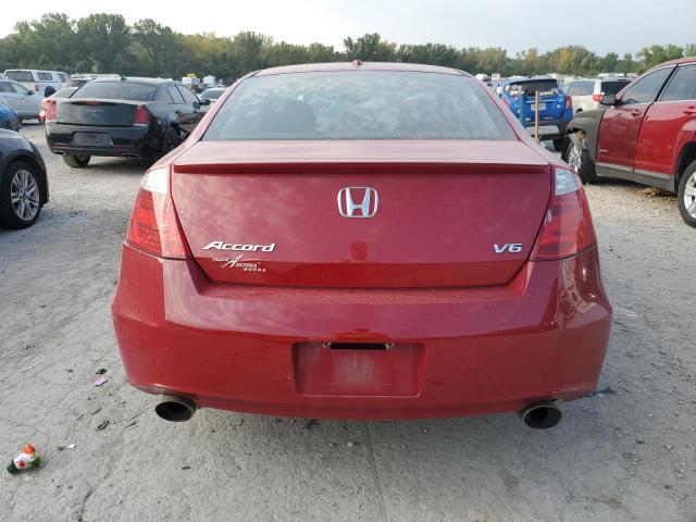 1HGCS22899A011352 - 2009 HONDA ACCORD EXL RED photo 6