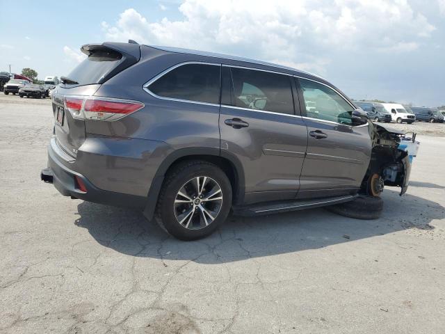 5TDKKRFH7GS157326 - 2016 TOYOTA HIGHLANDER XLE Gris foto 3