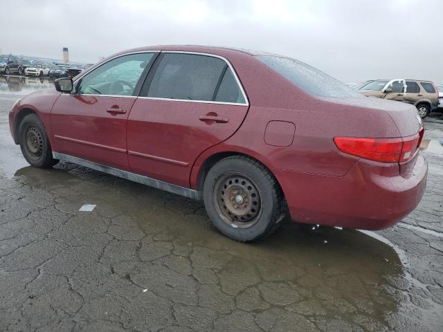 1HGCM56465A162842 - 2005 HONDA ACCORD LX BURGUNDY photo 2