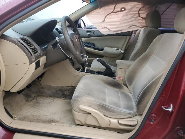 1HGCM56465A162842 - 2005 HONDA ACCORD LX BURGUNDY photo 7