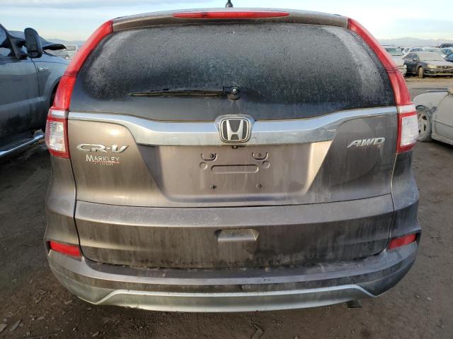 2HKRM4H56FH614145 - 2015 HONDA CR-V EX GRAY photo 6