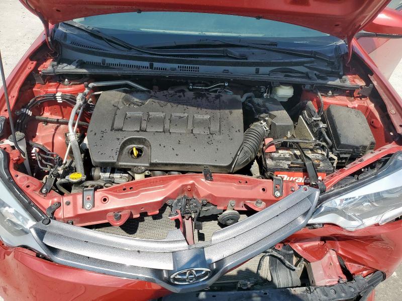 5YFBURHE0GP539672 - 2016 TOYOTA COROLLA L RED photo 11