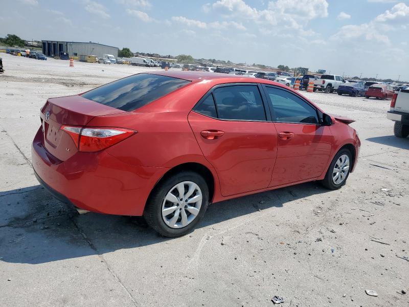 5YFBURHE0GP539672 - 2016 TOYOTA COROLLA L RED photo 3