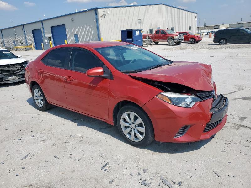 5YFBURHE0GP539672 - 2016 TOYOTA COROLLA L RED photo 4