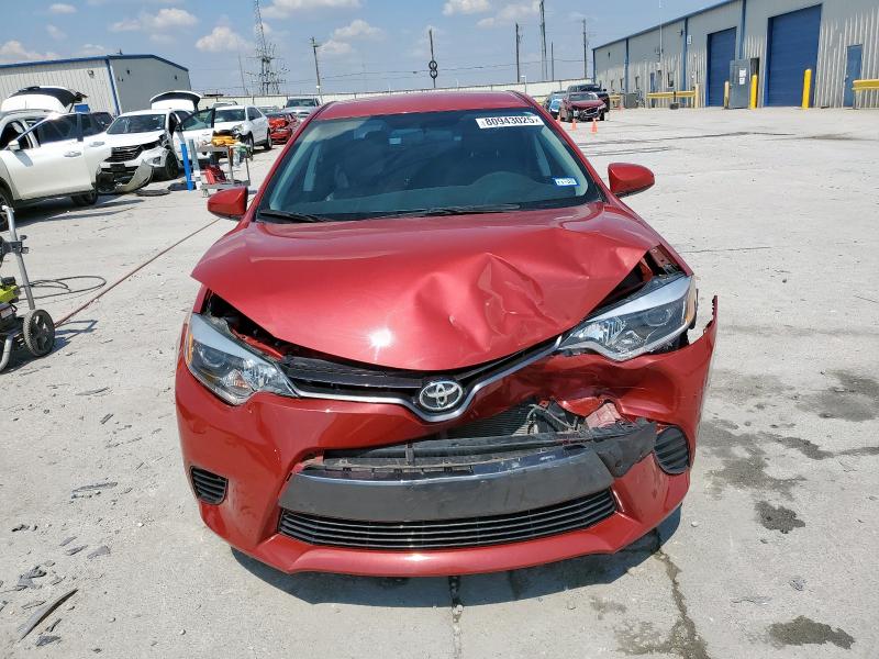 5YFBURHE0GP539672 - 2016 TOYOTA COROLLA L RED photo 5