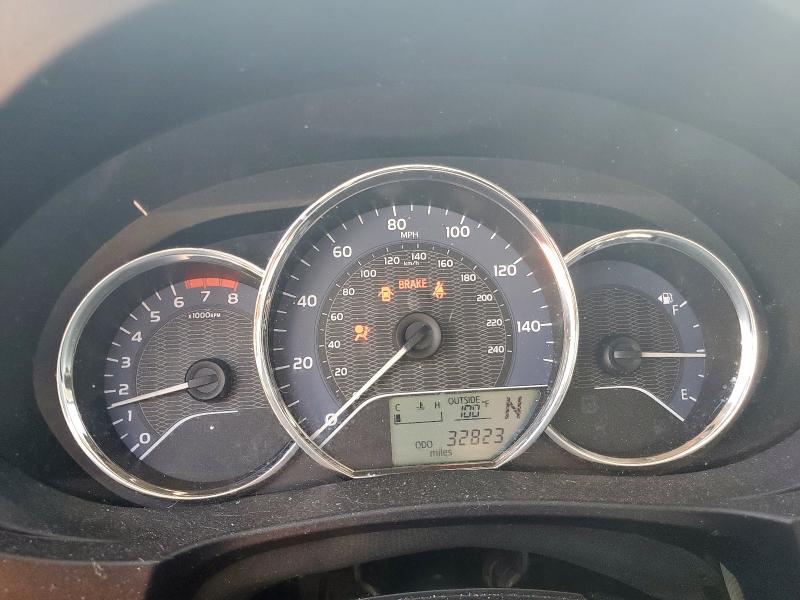 5YFBURHE0GP539672 - 2016 TOYOTA COROLLA L RED photo 9