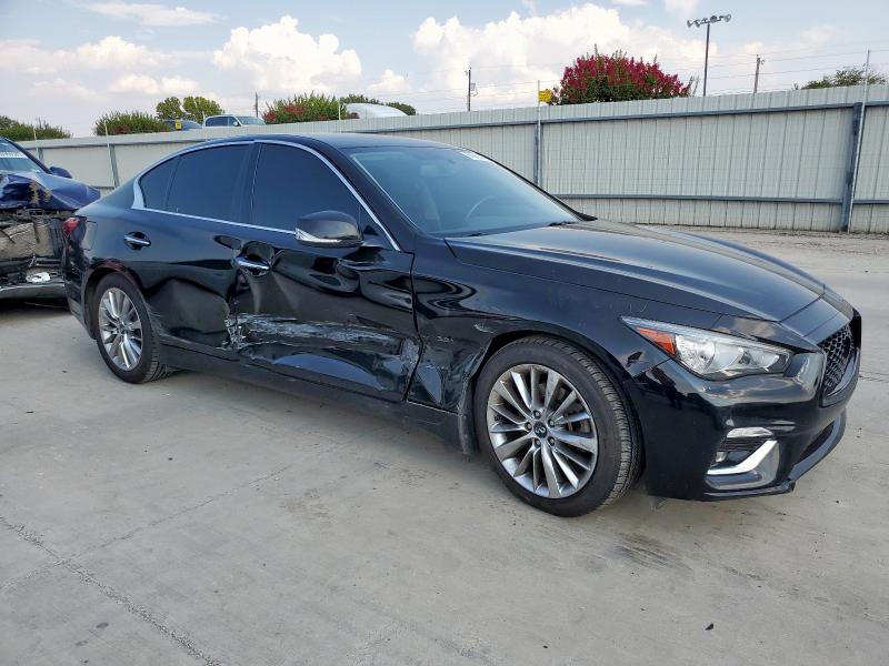 JN1EV7AP3KM519442 - 2019 INFINITI Q50 LUXE შავი ფოტო 4
