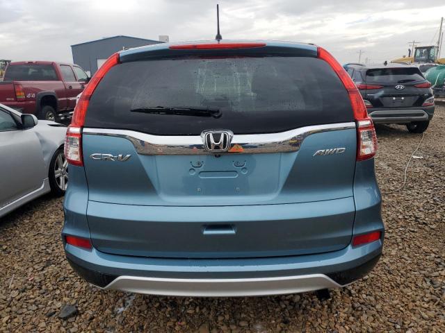 2HKRM4H51FH675886 - 2015 HONDA CR-V EX BLUE photo 6