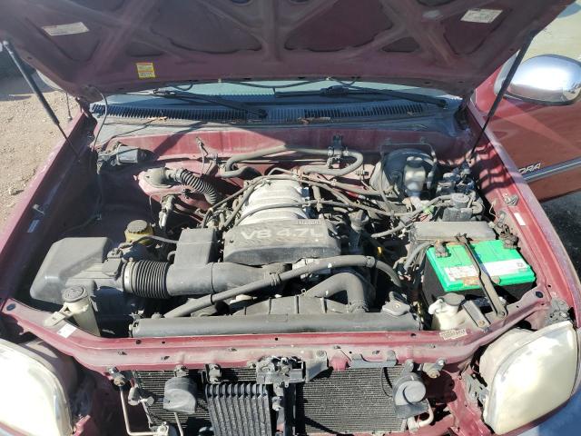 5TBRT34191S128845 - 2001 TOYOTA TUNDRA ACCESS CAB أحمر صورة 11
