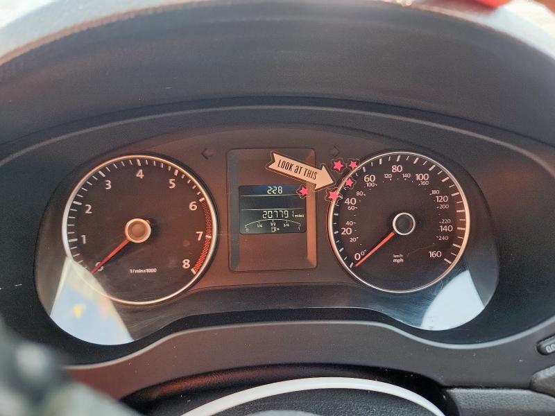 3VWDP7AJ9DM382560 - 2013 VOLKSWAGEN JETTA SE GRAY photo 9