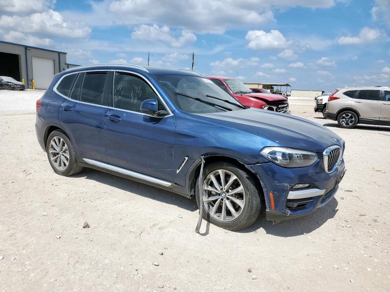 5UXTR7C58KLF32957 - 2019 BMW X3 SDRIVE30I BLUE photo 4
