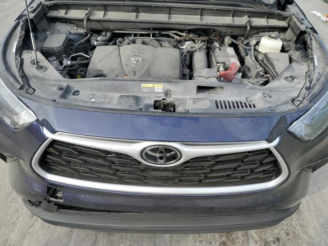 5TDGZRAH4NS119106 - 2022 TOYOTA HIGHLANDER XLE BLUE photo 12