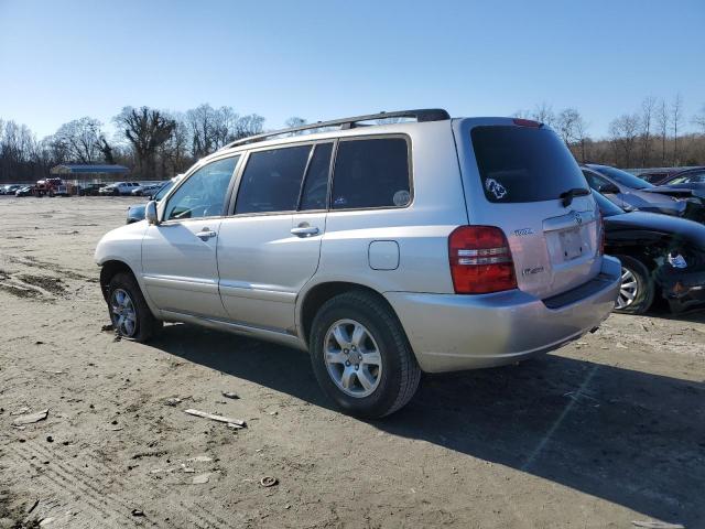 JTEHF21A320080302 - 2002 TOYOTA HIGHLANDER LIMITED SILVER photo 2