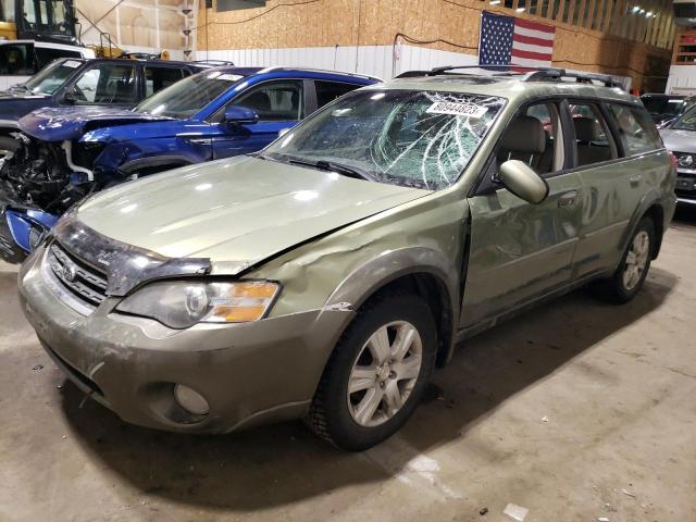 4S4BP62C257357804 - 2005 SUBARU LEGACY OUTBACK 2.5I LIMITED GREEN photo 1