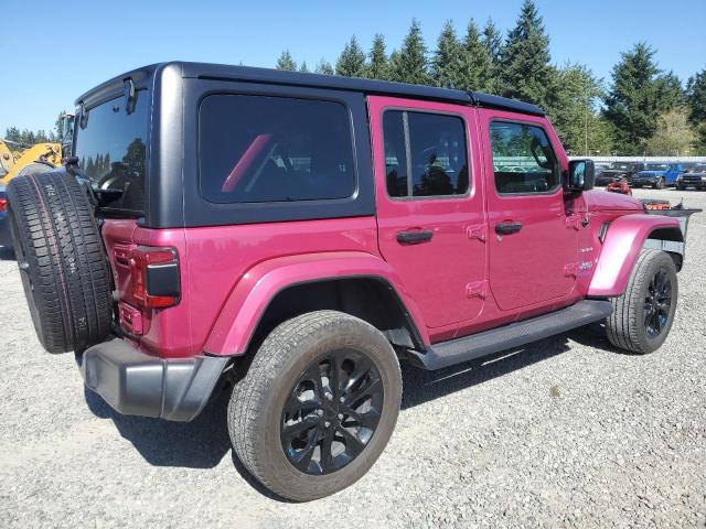 1C4JJXP60NW147282 - 2022 JEEP WRANGLER U SAHARA 4XE PINK photo 3