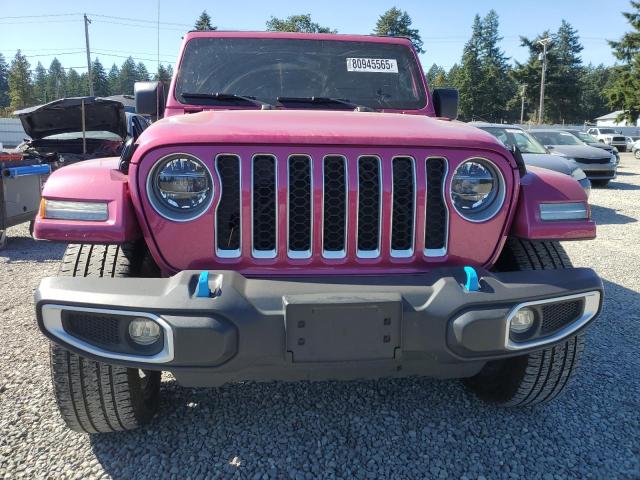 1C4JJXP60NW147282 - 2022 JEEP WRANGLER U SAHARA 4XE PINK photo 5