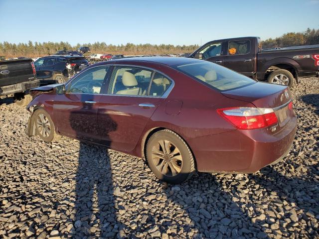 1HGCR2F32EA287540 - 2014 HONDA ACCORD LX RED photo 2