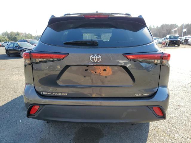 5TDHZRBH7MS057024 - 2021 TOYOTA HIGHLANDER XLE ნაცრისფერი ფოტო 6