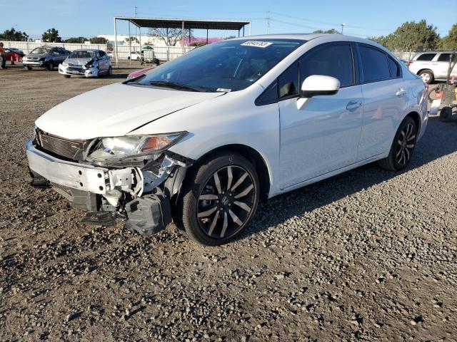 19XFB2F93FE268482 - 2015 HONDA CIVIC EXL WHITE photo 1