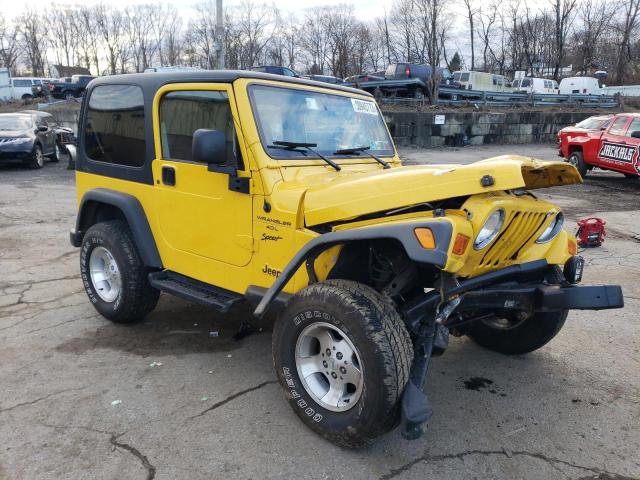 1J4FA49S4YP802373 - 2000 JEEP WRANGLER / SPORT YELLOW photo 4