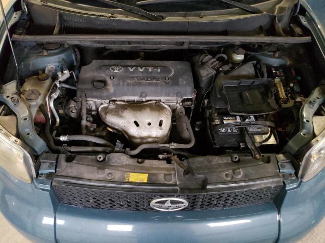 JTLKE50E781044137 - 2008 TOYOTA SCION XB TEAL photo 11