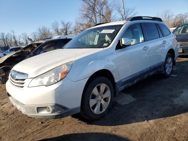 4S4BRBCC7B3357690 - 2011 SUBARU OUTBACK 2.5I PREMIUM WHITE photo 1