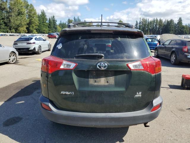 JTMBFREV8D5017332 - 2013 TOYOTA RAV4 LE GREEN photo 6
