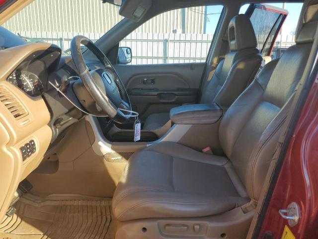 5FNYF18575B033397 - 2005 HONDA PILOT EXL RED photo 7