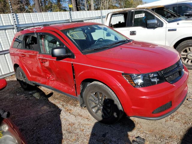 3C4PDCAB4LT280663 - 2020 DODGE JOURNEY SE RED photo 4