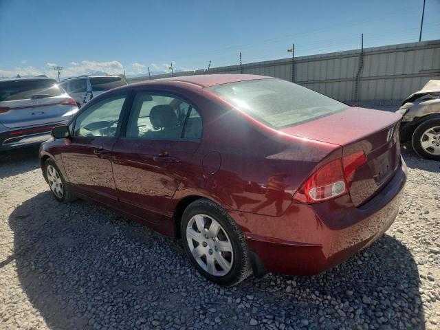 1HGFA15577L097709 - 2007 HONDA CIVIC LX RED photo 2