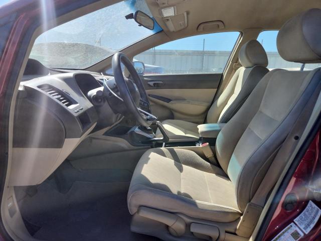 1HGFA15577L097709 - 2007 HONDA CIVIC LX RED photo 7