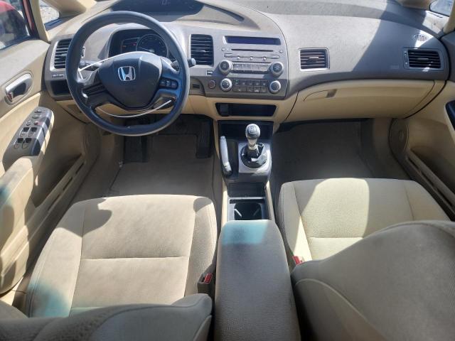 1HGFA15577L097709 - 2007 HONDA CIVIC LX RED photo 8