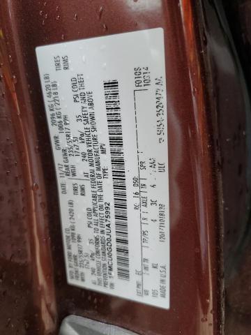 1FMCU0GD0JUA75992 - 2018 FORD ESCAPE SE ყავისფერი ფოტო 14