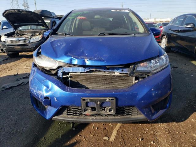 JHMGK5H57HS010576 - 2017 HONDA FIT LX BLUE photo 5