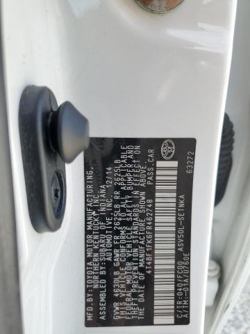 4T4BF1FK6FR462748 - 2015 TOYOTA CAMRY LE WHITE photo 12