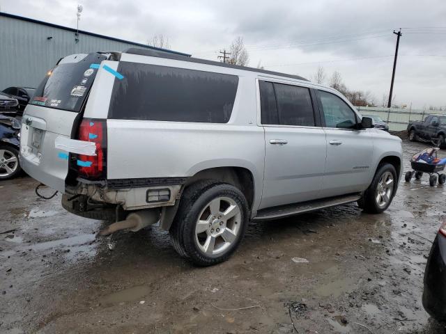 1GNSKJKC0FR742863 - 2015 CHEVROLET SUBURBAN K1500 LT SILVER photo 3