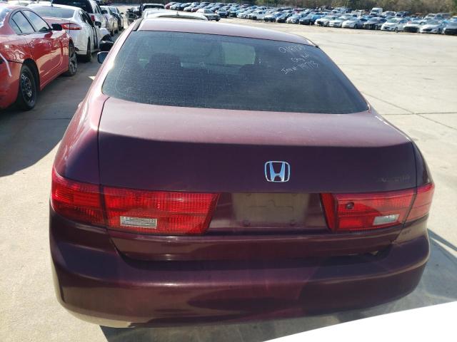 1HGCM56725A055748 - 2005 HONDA ACCORD EX MAROON photo 6