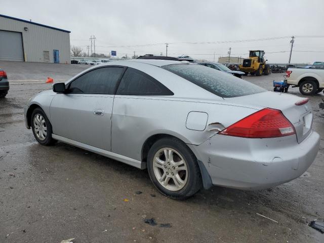 1HGCM72687A011961 - 2007 HONDA ACCORD EX SILVER photo 2