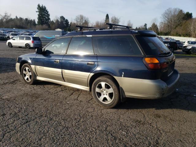 4S3BH675036608866 - 2003 SUBARU LEGACY OUTBACK AWP BLUE photo 2