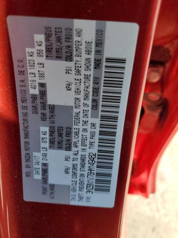 3MZBN1V78HM149462 - 2017 MAZDA 3 TOURING 红色 照片 13