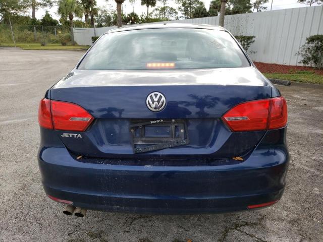 3VW2K7AJ5EM326400 - 2014 VOLKSWAGEN JETTA BASE BLUE photo 6