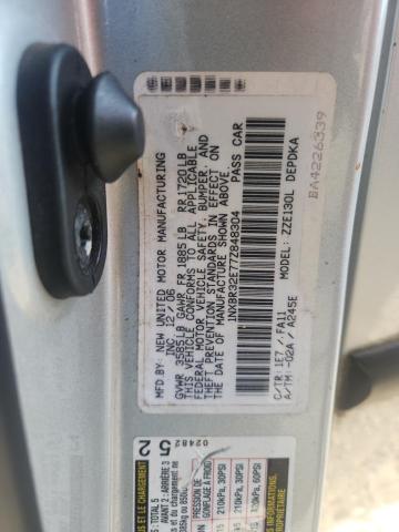 1NXBR32E77Z848304 - 2007 TOYOTA COROLLA CE GRAY photo 12