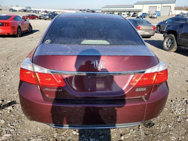 1HGCR2F39EA063388 - 2014 HONDA ACCORD LX BURGUNDY photo 6