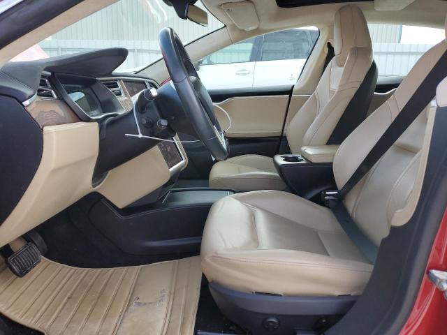 5YJSA1E27GF167716 - 2016 TESLA MODEL S წითელი ფოტო 7