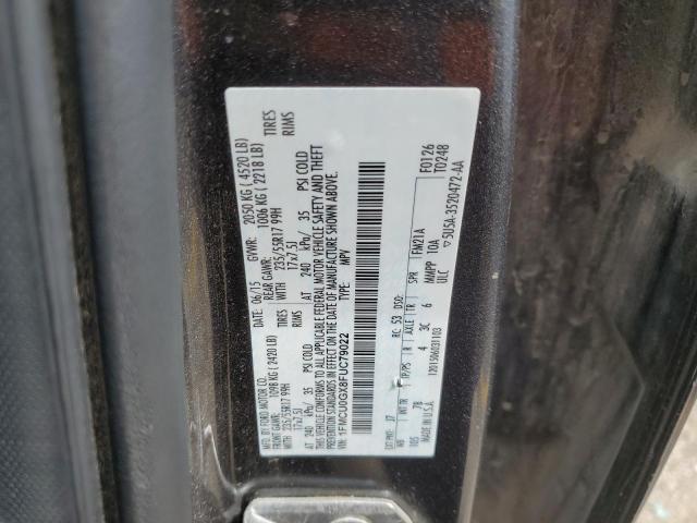 1FMCU0GX8FUC79022 - 2015 FORD ESCAPE SE GRAY photo 13